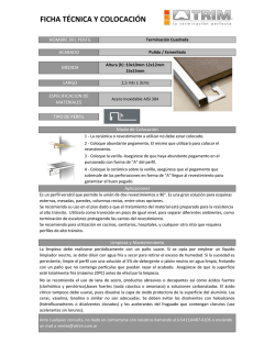 FICHA T&Eacute;CNICA Y COLOCACI&Oacute;N - Atrim - La terminaci&oacute;n perfecta