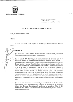 BACA pez - Tribunal Constitucional del Per&uacute;