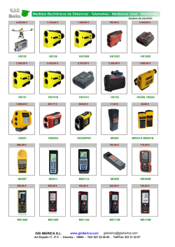 Medidas Electr&oacute;nicas de Distancias - Telemetros - Gisiberica
