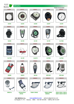 Alt&iacute;metros - Gisiberica