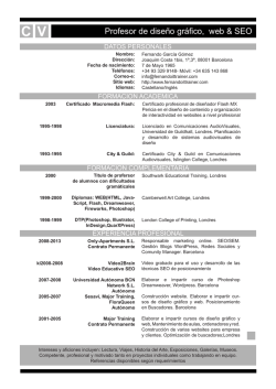 CV - Garc&iacute;a G&oacute;mez, Fernando