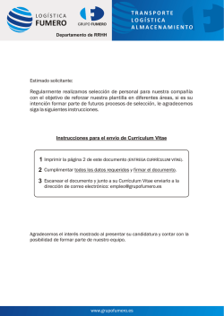 Envio CV Fumero - Grupo Fumero