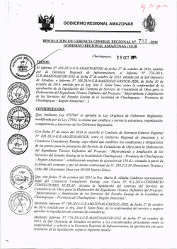 Gerencia General - Gobierno Regional de Amazonas