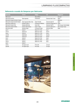 16.- L&aacute;mparas Fluocompactas - sylvania