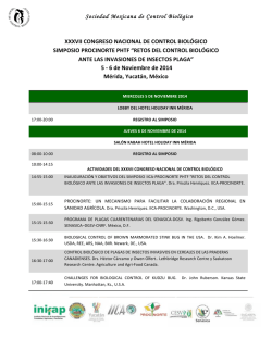 SIMPOSIO ESPECIES VF.pdf - Sociedad Mexicana de Control