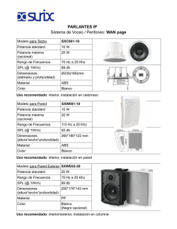 PARLANTES IP Sistema de Voceo / Perifoneo: WAN page - Surix