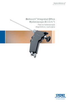 Bettocchi&reg; Integrated Office Hysteroscope (B.I.O.H.&reg;) - Karl Storz