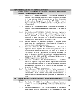 1.2 Indice Tem&aacute;tico Compendio Normativo Saneamiento