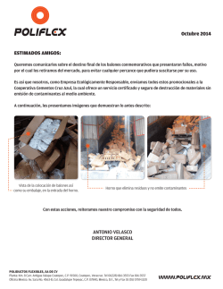 ESTIMADOS AMIGOS: ANTONIO VELASCO DIRECTOR - Poliflex