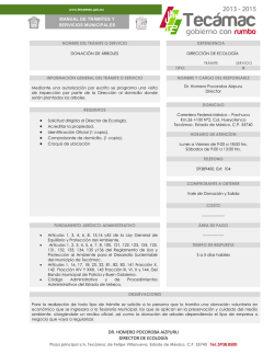 donaci&oacute;n de arboles - Tecamac