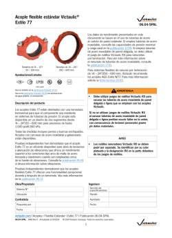 Acople flexible est&aacute;ndar Victaulic&reg; Estilo 77