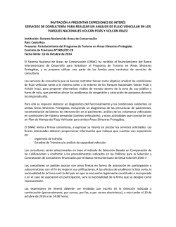 INVITACI&Oacute;N A PRESENTAR EXPRESIONES DE INTER&Eacute;S - Sinac