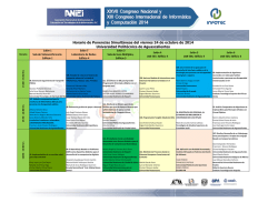Programa de Ponencias Simult&aacute;neas del Viernes 24 de - ANIEI