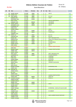 Semi Marathon - ChronoPro