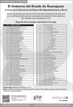 El Gobierno del Estado de Guanajuato - Secretar&iacute;a de Desarrollo