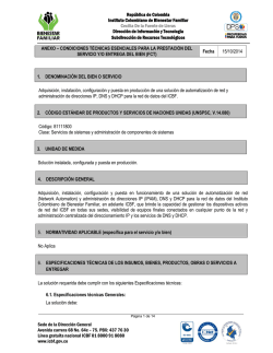 Ficha de Condiciones T&eacute;cnicas 141015 - Icbf