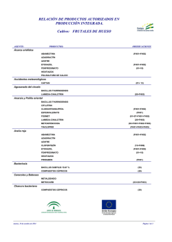 FRUTALES DE HUESO - Junta de Andaluc&iacute;a