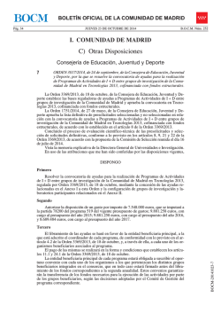 C) Otras Disposiciones - Sede Electr&oacute;nica del Boletin Oficial de la