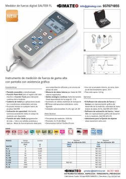 Dinamometro Sauter FL GimateG