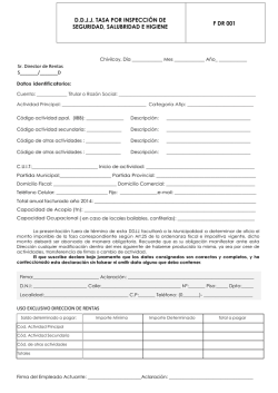 Declaraci&oacute;n Jurada de Seguridad e Higiene - Municipalidad de