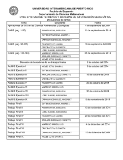 Fecha de presentaciones - Universidad Interamericana de Puerto Rico