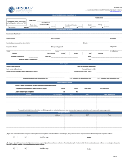 Solicitud de Servicios Financieros. - primecapital