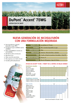Accent&reg; Encarte Maiz (PDF) - DuPont