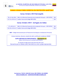 programaci&oacute;n octubre de 2014 - Cursos PBIP