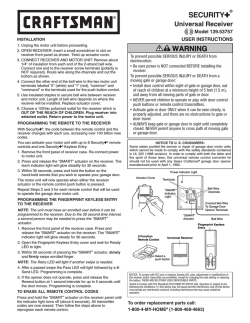 SECURITY&reg; - LiftMaster