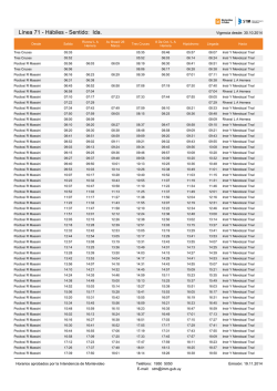 L&iacute;nea 71 - H&aacute;biles - Sentido: Ida. - Intendencia Municipal de