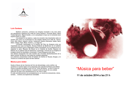 &ldquo;M&uacute;sica para beber&rdquo; - Vinetur