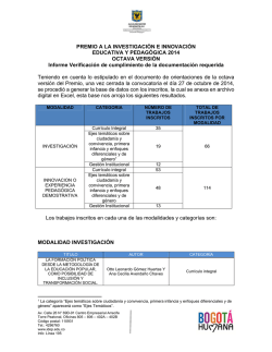 PREMIO A LA INVESTIGACI&Oacute;N E INNOVACI&Oacute;N EDUCATIVA Y