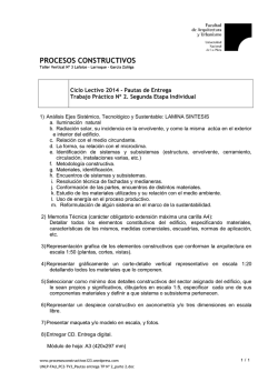 PC2-TV3_Pautas entrega TP N&ordm; 2_parte 2 - Procesos Constructivos