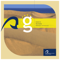 Grado en Turismo - Universidad de Las Palmas de Gran Canaria
