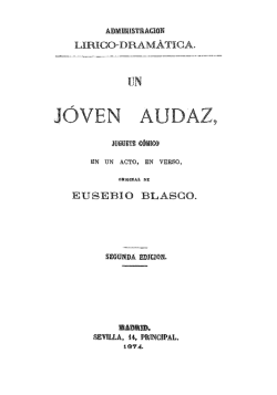 juguete c&oacute;mico, en un acto, en verso - Biblioteca Virtual Miguel de