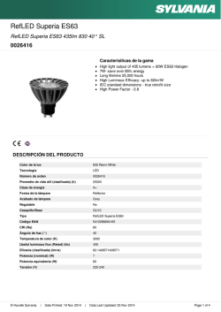 Hoja de datos - Havells Sylvania