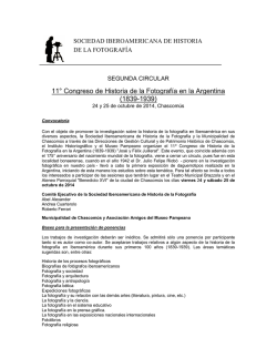 11&deg; Congreso de Historia de la Fotograf&iacute;a en la Argentina - Yimg