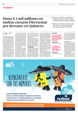 Hasta $ 2 mil millones en multas cursar&iacute;a Directemar - Papel Digital