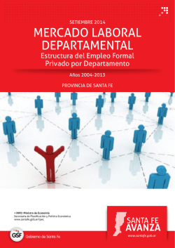MERCADO LABORAL DEPARTAMENTAL - Gobierno de la