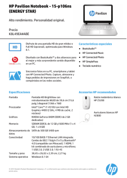 HP fact tag A6 - Hewlett Packard