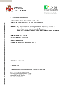 MINISTERIO DE ECONOM&Iacute;A Y COMPETITIVIDAD - Inia
