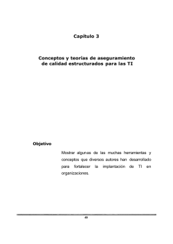 Cap&iacute;tulo 3 Conceptos y teor&iacute;as de aseguramiento de - UNAM