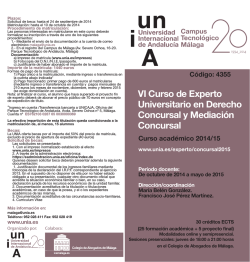 VI Curso de Experto Universitario en Derecho Concursal y