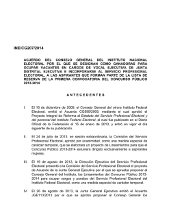 Punto 4 - Instituto Nacional Electoral
