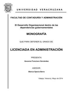 LICENCIADA EN ADMINISTRACI&Oacute;N