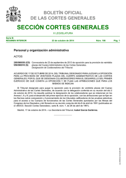 Secci&oacute;n Cortes Generales Serie B: R&eacute;gimen Interior - Congreso de