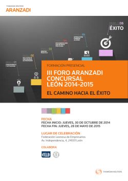 iii foro aranzadi concursal le&oacute;n 2014-2015 - Federaci&oacute;n Leonesa de