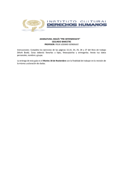 Tareas 3o de Secundaria