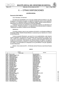 V. &mdash; OTRAS DISPOSICIONES