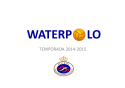 dossier temporada 14/15 - Real Federaci&oacute;n Espa&ntilde;ola de Nataci&oacute;n
